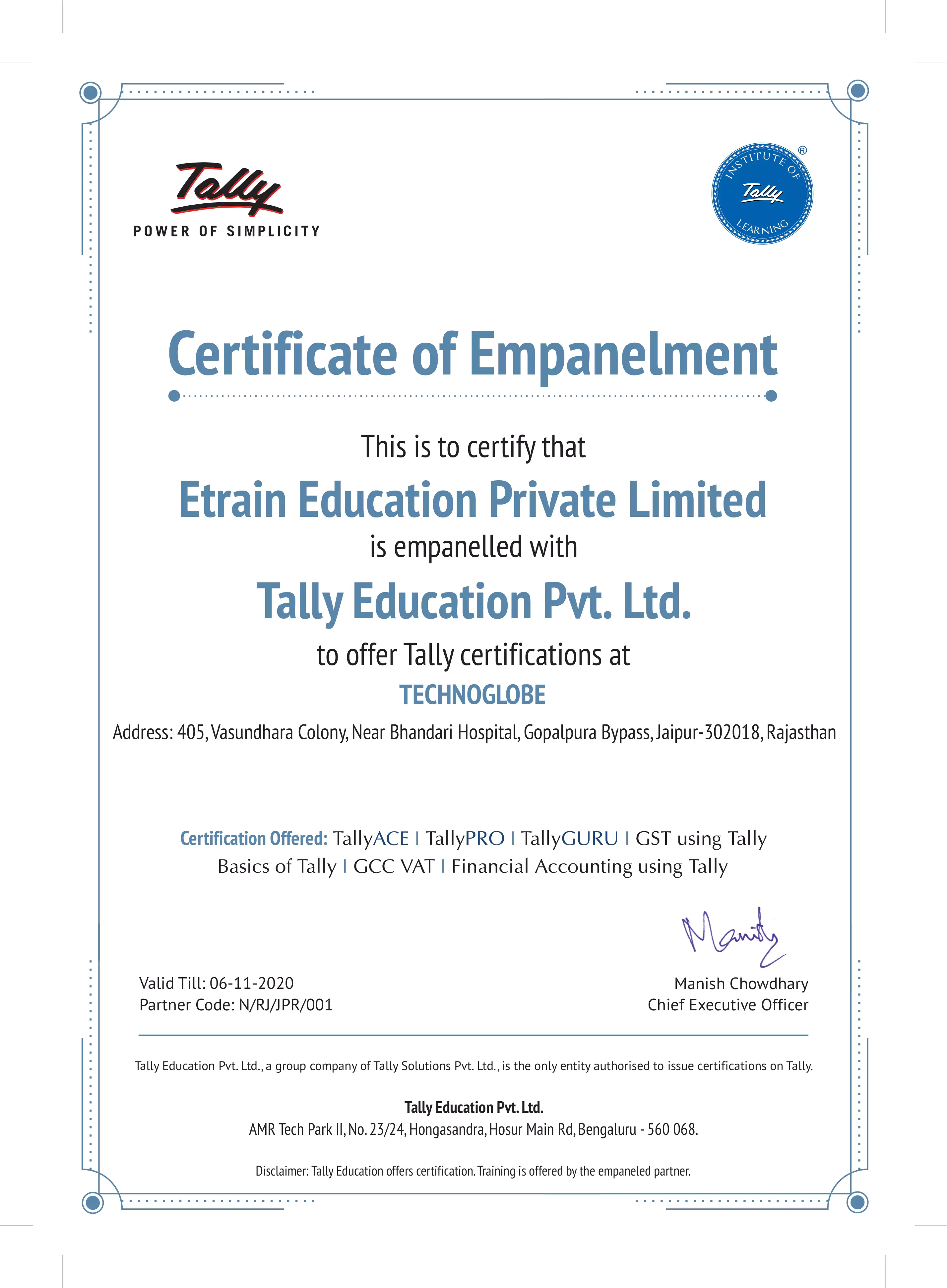 Certificate 2
